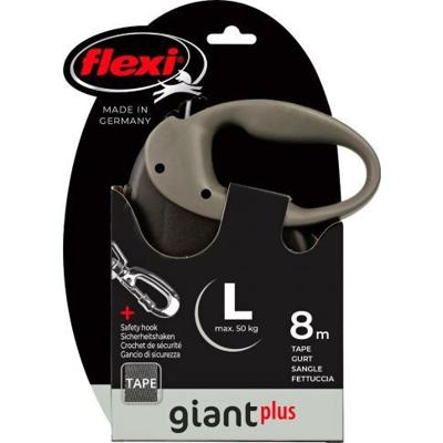 Rollijn giant plus l/8m zwart - Flexi
