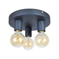 Urban Interiors plafondlamp 'Triple' Ø25cm, kleur Vintage Black - thumbnail