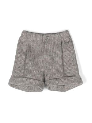 Il Gufo short à carreaux - Bleu