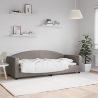 Slaapbank 80x200 cm stof taupe