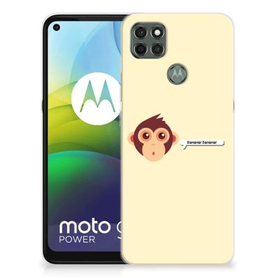 Motorola Moto G9 Power Telefoonhoesje met Naam Monkey Motorola Moto G9 Power Telefoonhoesje met Naam Monkey