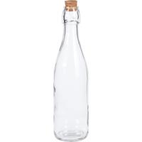 Excellent Houseware Fles glas met kurk 500ml transparant