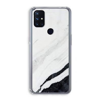 Elegante marmer: OnePlus Nord N10 5G Transparant Hoesje