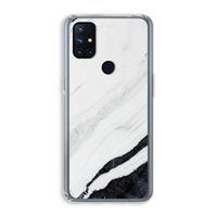 Elegante marmer: OnePlus Nord N10 5G Transparant Hoesje