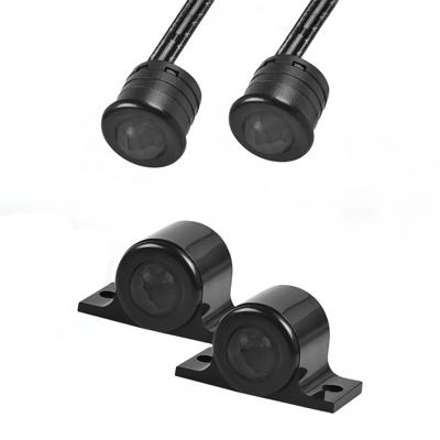 Velvalux Bewegingssensor voor LED Trapverlichting - Inbouw en Opbouw - Losse Sensor - Zwart - 2 Stuks