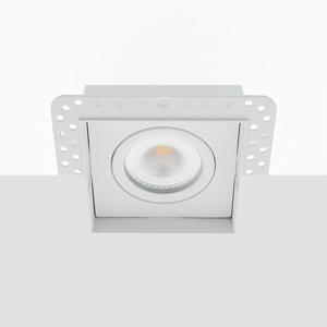 Bella Ondiepe LED trimless spot kantelbaar 5Watt vierkant WIT IP65 dimbaar - interne driver