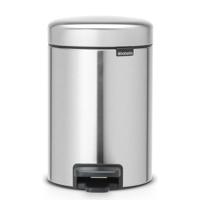 Brabantia newicon pedaalemmer 3l mat staal