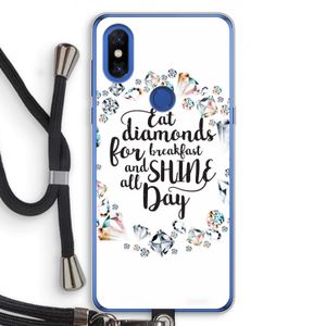 Diamonds: Xiaomi Mi Mix 3 Transparant Hoesje met koord