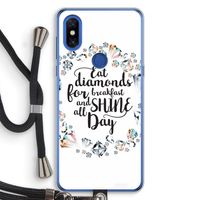 Diamonds: Xiaomi Mi Mix 3 Transparant Hoesje met koord