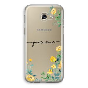 Gele bloemen: Samsung Galaxy A5 (2017) Transparant Hoesje