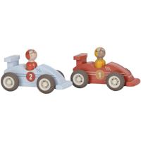Little Dutch houten pullback raceauto set 2-delig