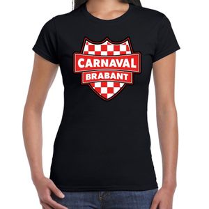 Carnaval verkleed t-shirt Brabant zwart voor voor dames