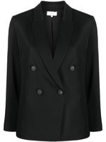 Vince blazer croisé à revers pointus - Noir