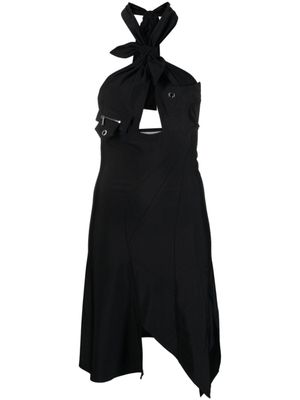 Coperni robe courte Racing à dos nu - Noir