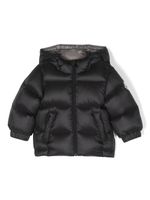 Moncler Enfant veste matelassée à logo appliqué - Noir