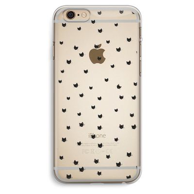 Kleine kattenkopjes: iPhone 6 Plus / 6S Plus Transparant Hoesje