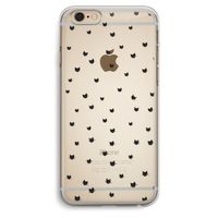 Kleine kattenkopjes: iPhone 6 Plus / 6S Plus Transparant Hoesje