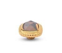 Melano Vivid Bali CZ Square Steentje Flanel Beige | Goud Melano Vivid Bali CZ Square Steentje Flanel Beige | Goud