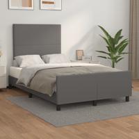 Bedframe zonder matras 120x190 cm kunstleer grijs