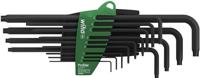 Wiha stiftsleutelset | in prostar houder | torx® | 14-delig | chemisch gezwart | in blister - 24852 - 24852