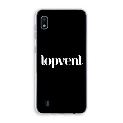 Topvent Zwart: Samsung Galaxy A10 Transparant Hoesje