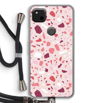 Terrazzo N°15: Pixel 4a Transparant Hoesje met koord