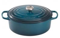 Le Creuset Braadpan Signature ovaal Deap Teal ø 31 cm / 6,3 liter