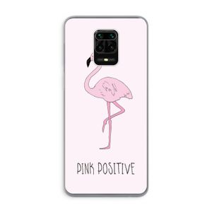 Pink positive: Xiaomi Redmi Note 9 Pro Transparant Hoesje
