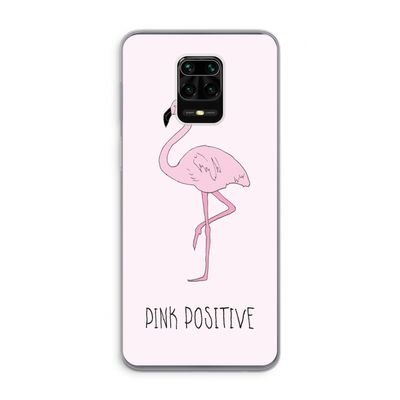 Pink positive: Xiaomi Redmi Note 9 Pro Transparant Hoesje