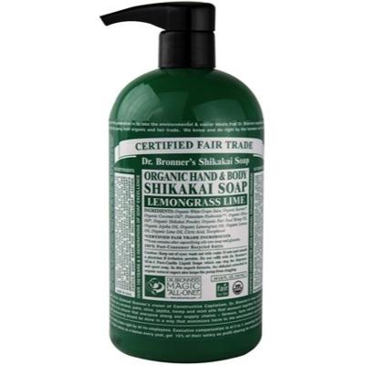 Dr. Bronner's Lemongrass Lime Shikakai Organic Sugar Soap 709ml