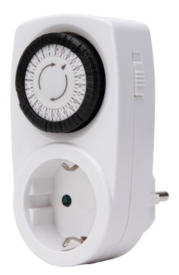 Kopp tijdschakelklok analoog mini IP20 16A wit