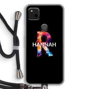 Abstract Spectrum: Pixel 4a Transparant Hoesje met koord