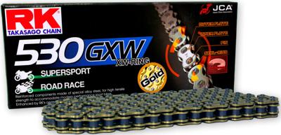 RK Chains 530 gxw 118 n gold/gold open