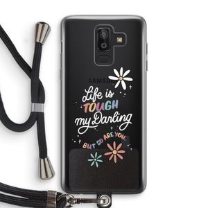 Tough Life: Samsung Galaxy J8 (2018) Transparant Hoesje met koord