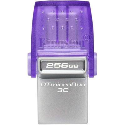 USB stick Kingston DataTraveler microDuo 3C Paars 256 GB
