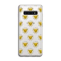 Leeuwenkoppen: Samsung Galaxy S10 4G Transparant Hoesje