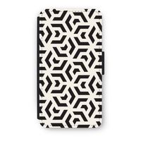 Crazy pattern: iPhone XS Flip Hoesje