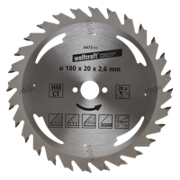 Wolfcraft Handcirkelzaagblad | HM | 28 Zähne | Ø180mm | 1 stuk - 6472000