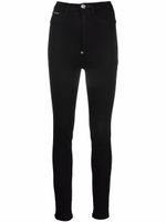 Philipp Plein jean Super skinny à taille haute - Noir