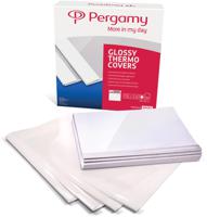Pergamy thermische omslagen, ft A4, karton, rug van 6 mm, pak van 100 stuks, wit - thumbnail