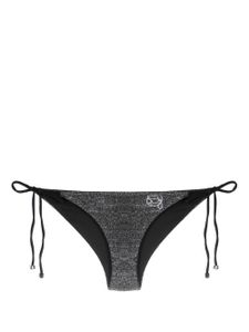 Karl Lagerfeld bas de bikini Ikon à fermeture nouée - Gris