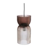 Hanglamp zandloper - amber - ø15x29 cm