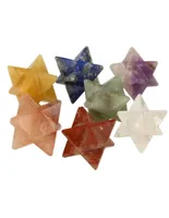 Edelsteen Merkabah Chakra set in houten doosje - 7 stuks