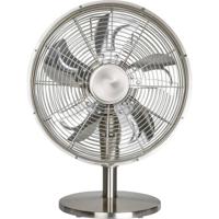 CasaFan Airos Eco Classic TV Tafelventilator 18 W (Ø x h) 35 cm x 450 mm Chroom (geborsteld) Timer