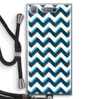 Onderbroken lijn: Sony Xperia XZ1 Transparant Hoesje met koord
