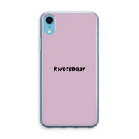 kwetsbaar: iPhone XR Transparant Hoesje