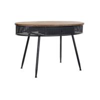Wandtafel DKD Home Decor Spar Zwart Metaal Bruin (120 x 65 x 77 cm)