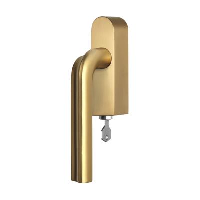 Formani DR100-DKLOCK-O draaikiepgarnituur afsluitbaar PVD mat goud rechtsdraaiend