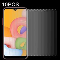 Voor Galaxy A01 10 PCS 0 26 mm 9H 2.5D Explosiebestendige niet-full screen tempered glass film