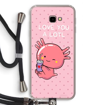 Love You A Lotl: Samsung Galaxy J4 Plus Transparant Hoesje met koord